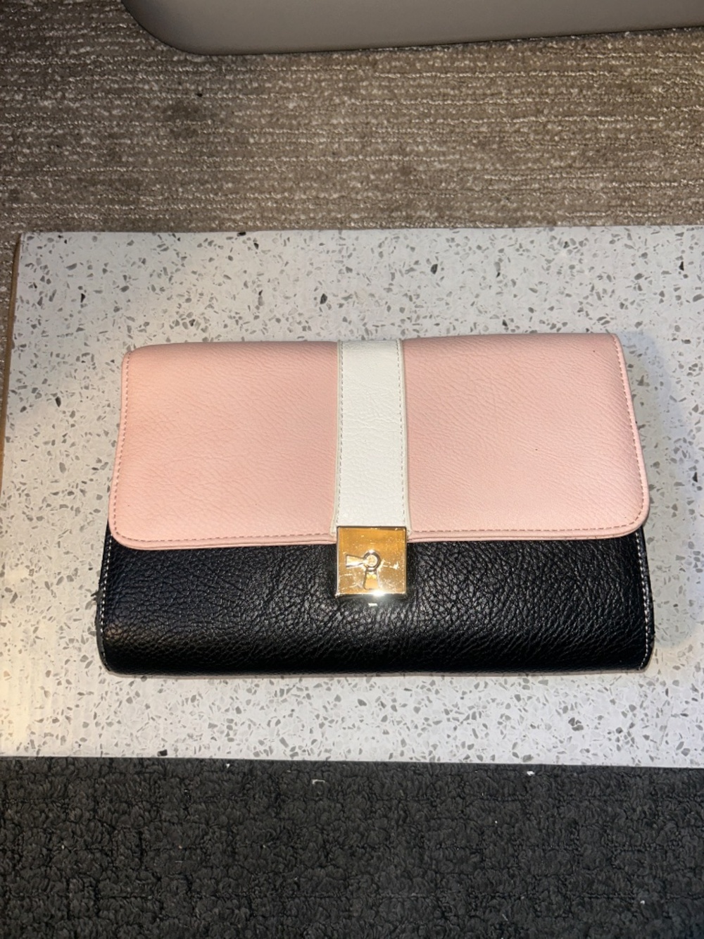 Pink and Black Purse -- Brand New!!